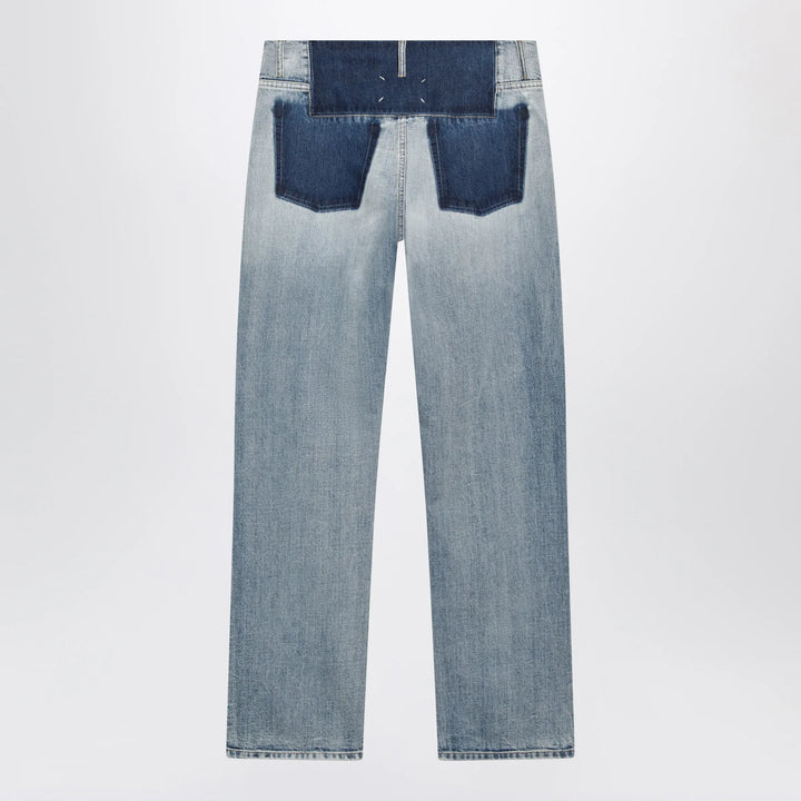 Maison Margiela - Patchwork jeans in indigo blue denim Brand Pants