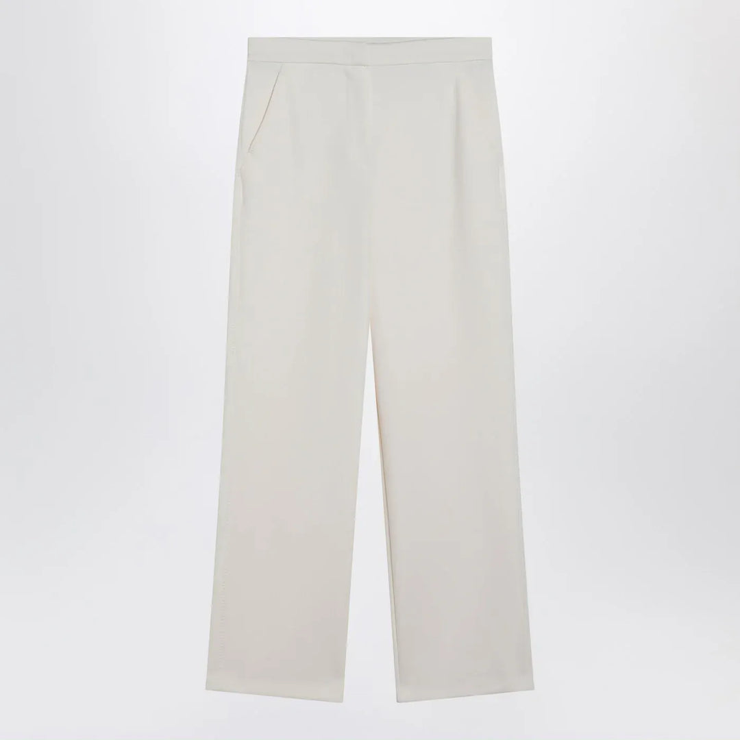 Max Mara - Ivory straight-leg trousers Brand Pants S