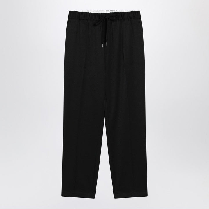 Pants 40  IT MM6 Maison Margiela - Black wool-blend trousers Brand