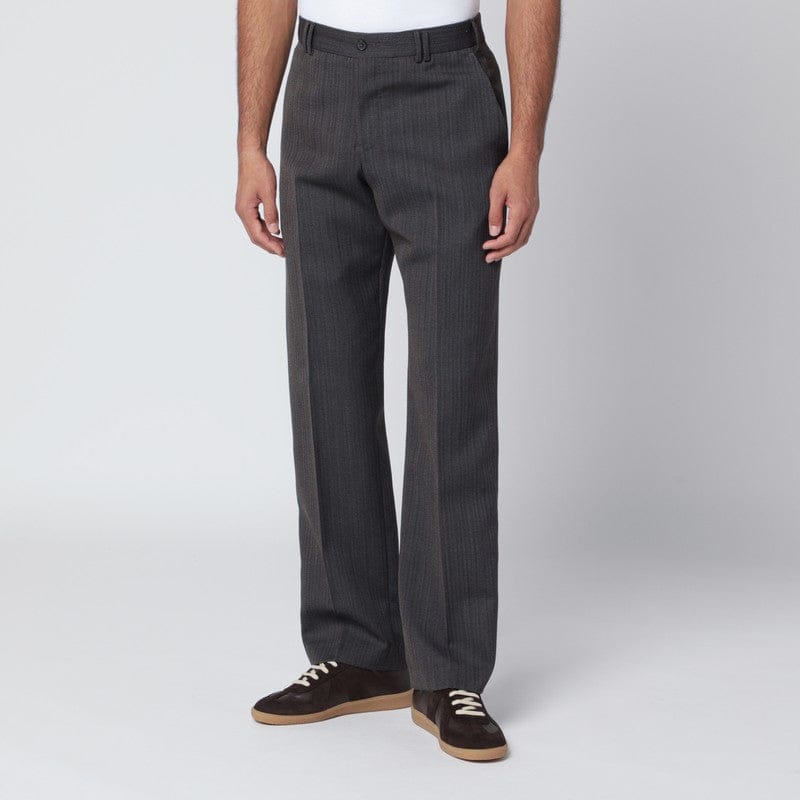 Pants PT Torino - Brown striped wool trousers - 50 IT Brand