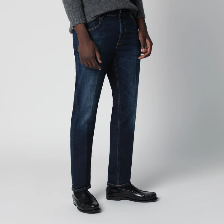 PT Torino Denim - Dark blue washed jeans Brand Pants