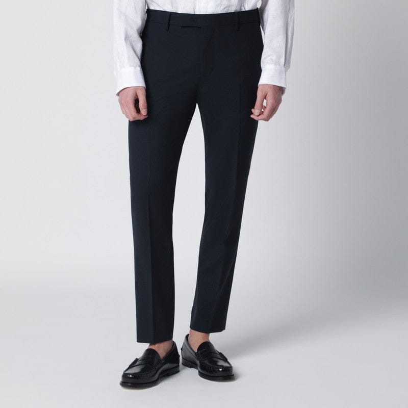 Pants PT Torino - Navy blue wool-blend trousers - 46 IT Brand