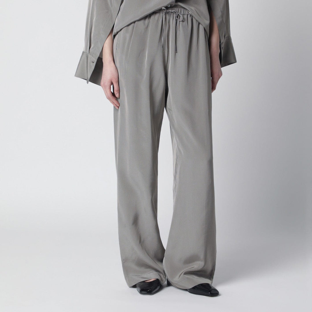 Pants Róhe - Light grey wide striped trousers Brand