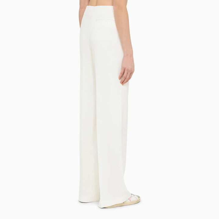 Stella McCartney - Wide cream trousers Brand Pants 42  IT