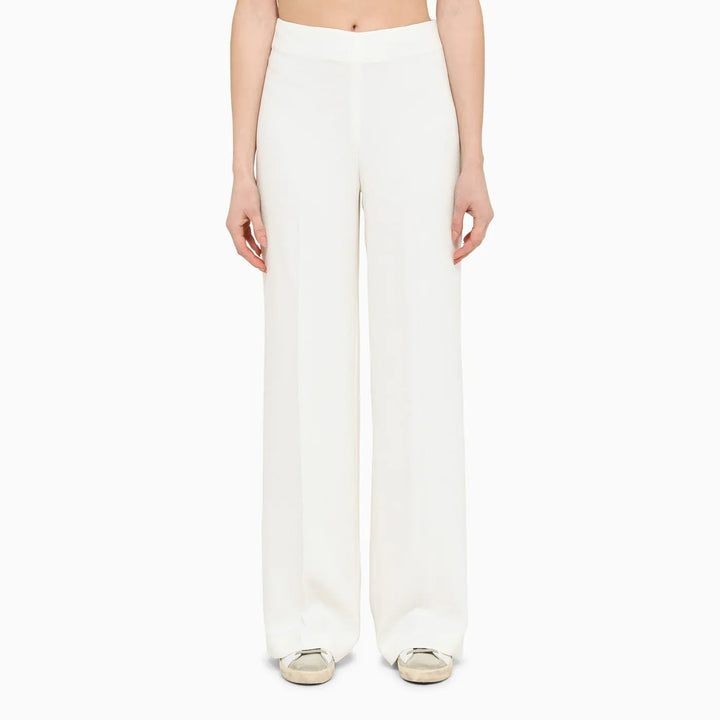 Stella McCartney - Wide cream trousers Brand Pants 42  IT