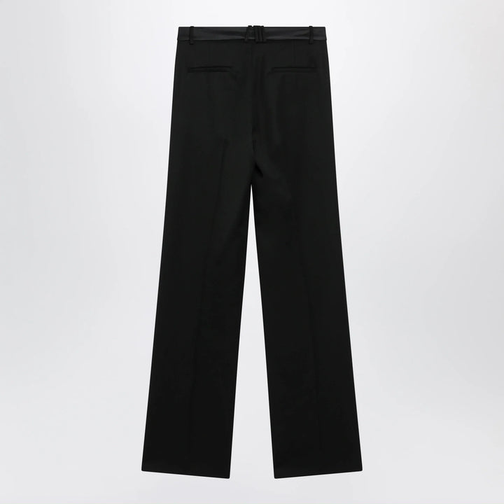 The Attico - Black virgin wool tuxedo trousers Brand Pants