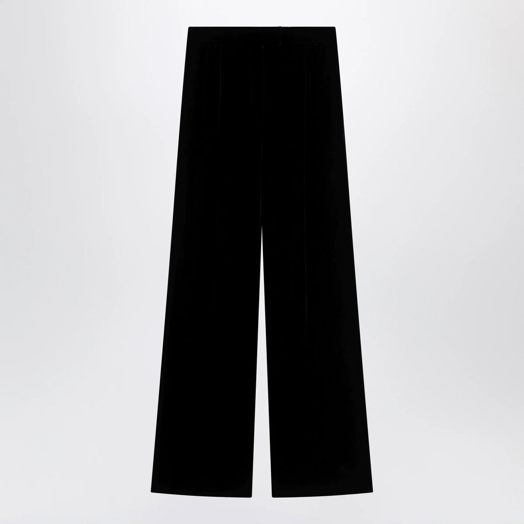Valentino - Black viscose-blend trousers Brand Pants 40  IT