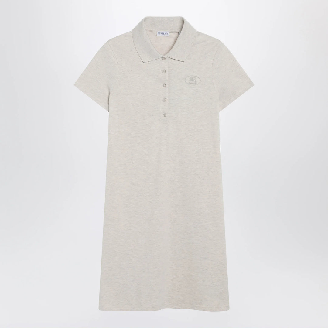 Burberry - Beige mélange cotton polo dress by Burberry Brand Polo Dress S