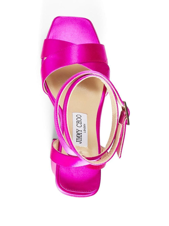 Jimmy Choo Sandals 37.5 Jimmy Choo Gaia Sandals Fuchsia Jimmy Choo Gaia Sandals – Bold & Elegant At Italian Luxury Group Brand