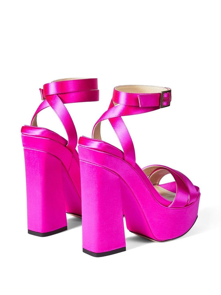 Jimmy Choo Sandals 37.5 Jimmy Choo Gaia Sandals Fuchsia Jimmy Choo Gaia Sandals – Bold & Elegant At Italian Luxury Group Brand