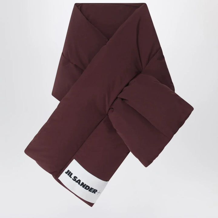 Jil Sander - Plum padded scarf with logo Brand Scarves &amp; Shawls TU