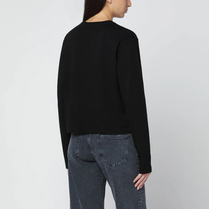 AGOLDE - Black organic cotton top Brand Shirts &amp; Tops