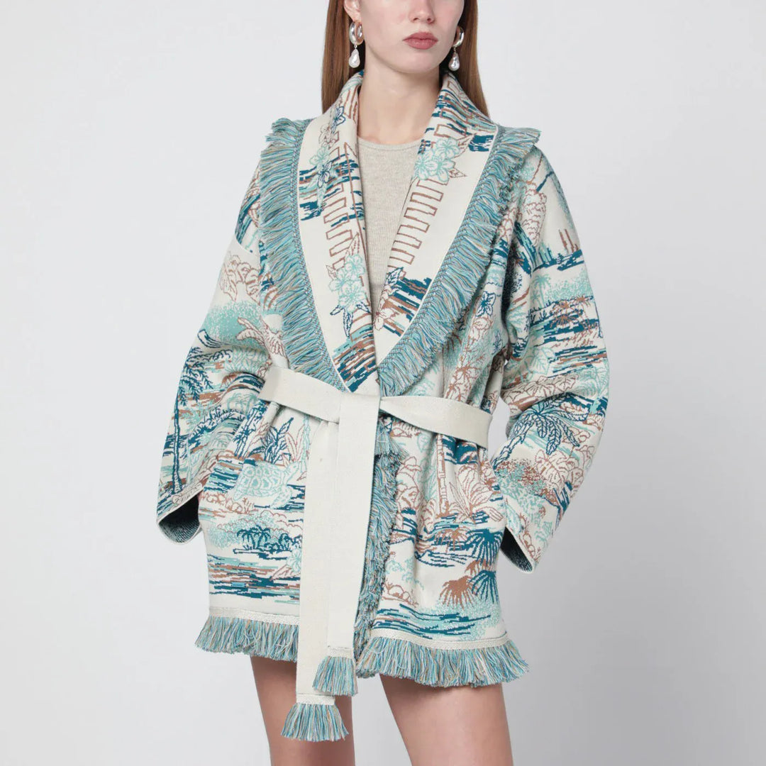 Alanui - Lost In The Blue multicolour cardigan Brand Shirts &amp; Tops S