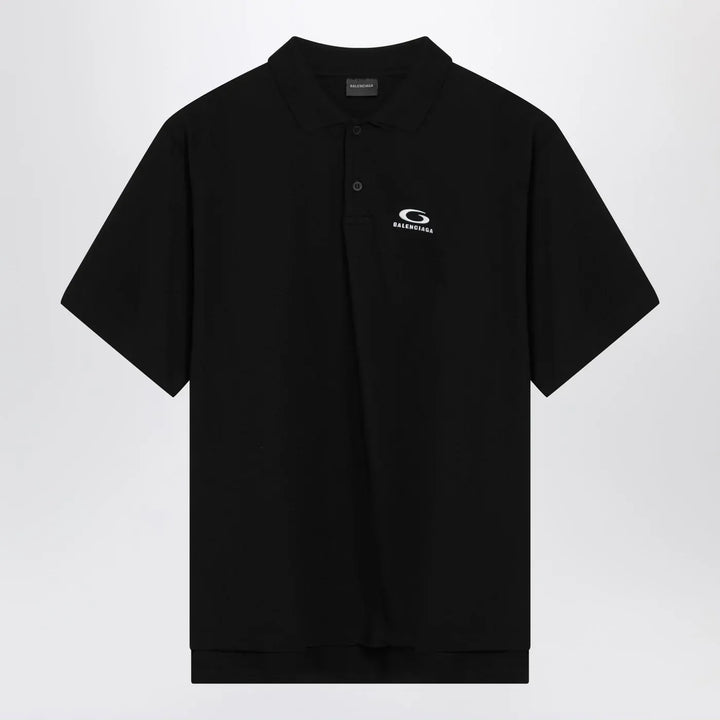 Balenciaga - Black Laurel Classic regular polo shirt Brand Shirts &amp; Tops S