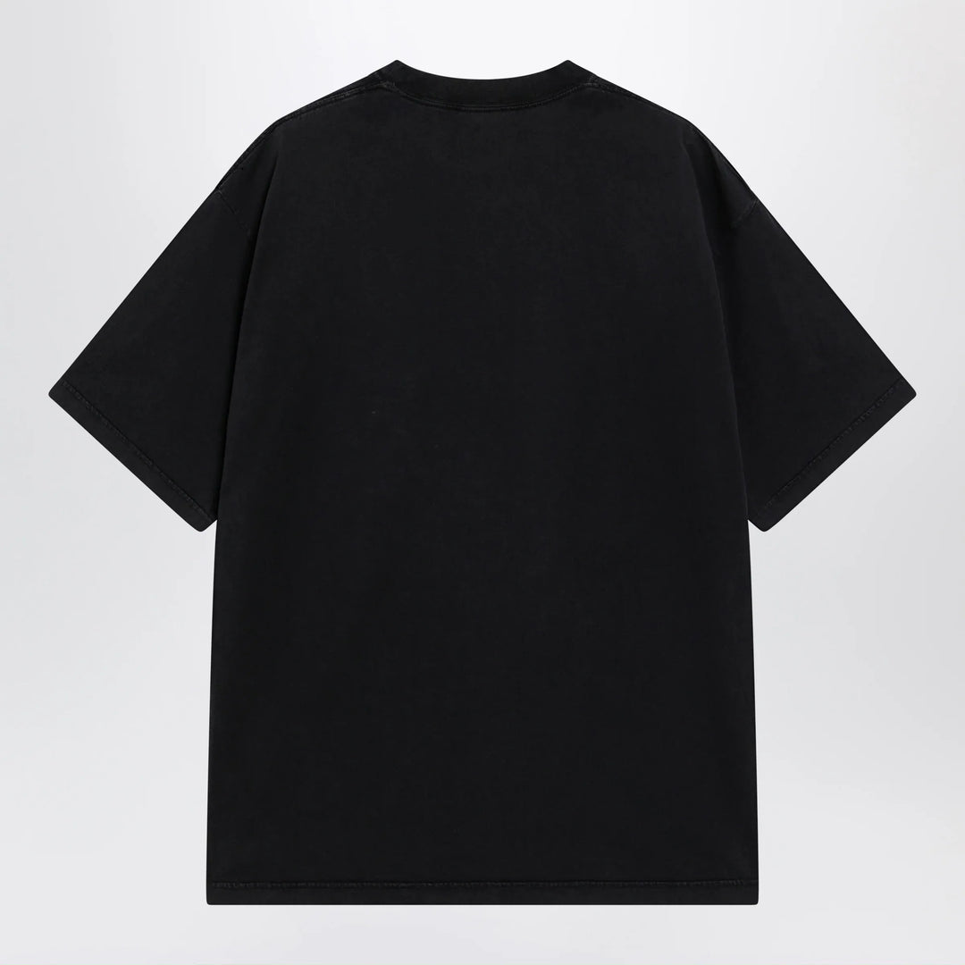 Balenciaga - The Address men’s regular-fit T-shirt in faded black cotton Brand Shirts &amp; Tops