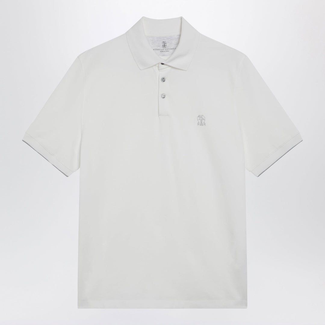 Shirts & Tops Brunello Cucinelli - White cotton polo shirt Brand