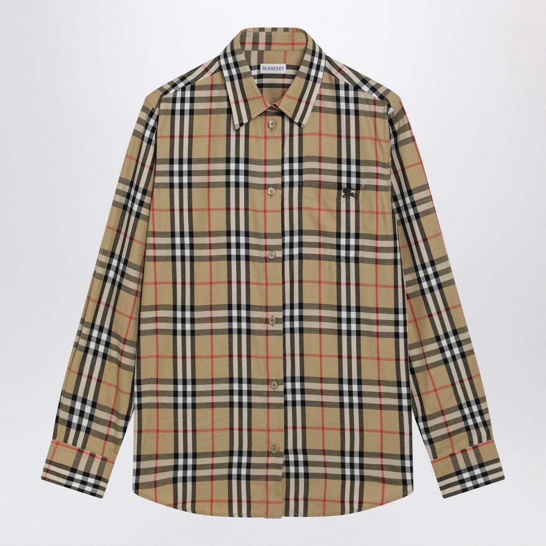 Shirts & Tops Burberry - Beige shirt with Check pattern Brand
