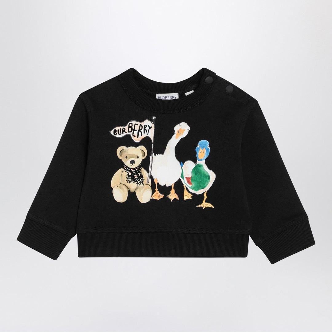 Shirts & Tops 6 Burberry - Black sweatshirt with Thomas bear and friends Brand