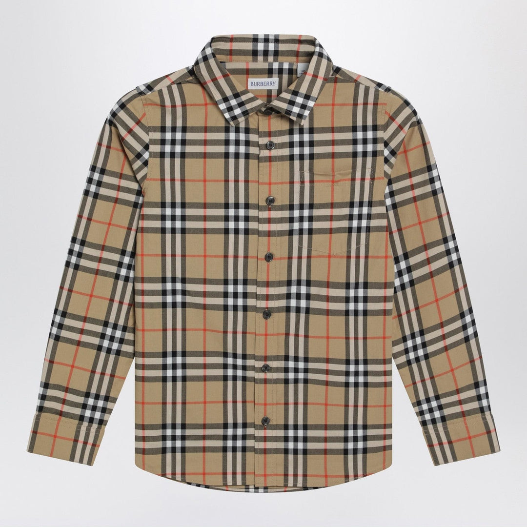 Shirts &amp; Tops Burberry - Cotton shirt with Check motif Brand