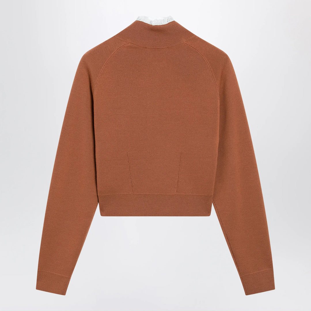Chloé - Cognac-colored wool sweater Brand Shirts &amp; Tops M
