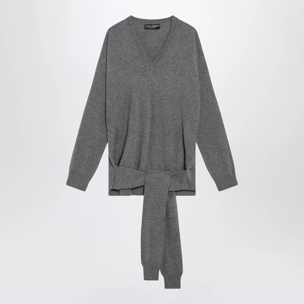 Dolce&Gabbana - Grey cashmere sweater Brand Shirts & Tops 38  IT