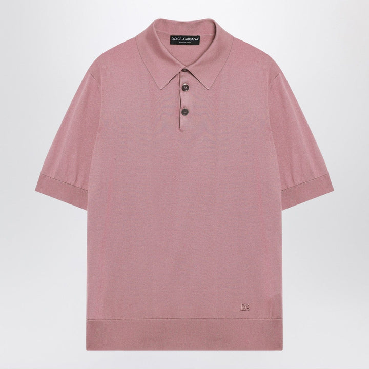 Shirts &amp; Tops Dolce&amp;Gabbana - Pink silk polo shirt Brand