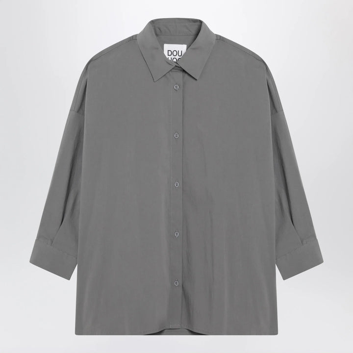 Douuod - Grey cotton-blend shirt Brand Shirts &amp; Tops 8