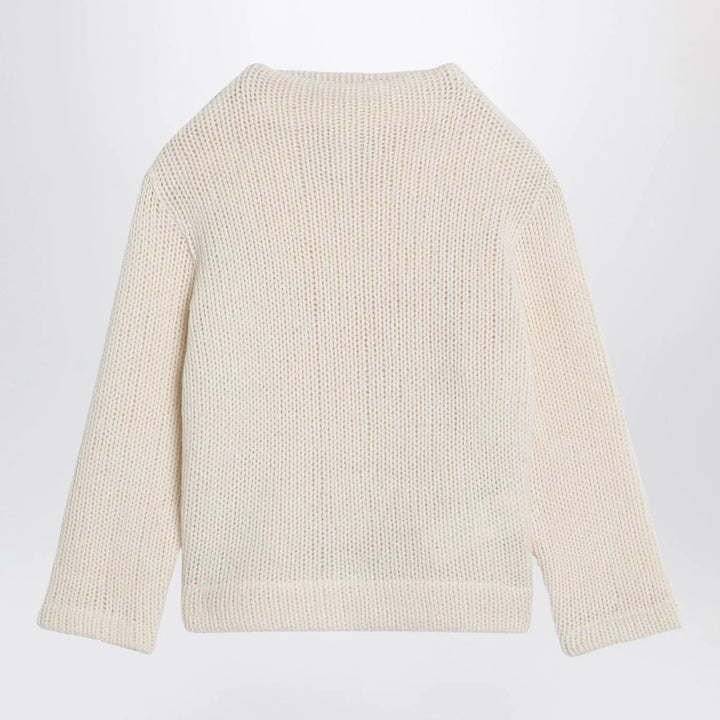 Douuod - Ivory wool-blend jumper Brand Shirts &amp; Tops 2