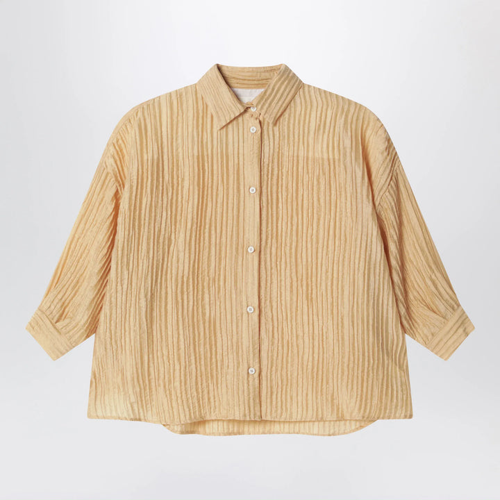 Douuod - Ochre yellow shirt with pleats Brand Shirts &amp; Tops 8