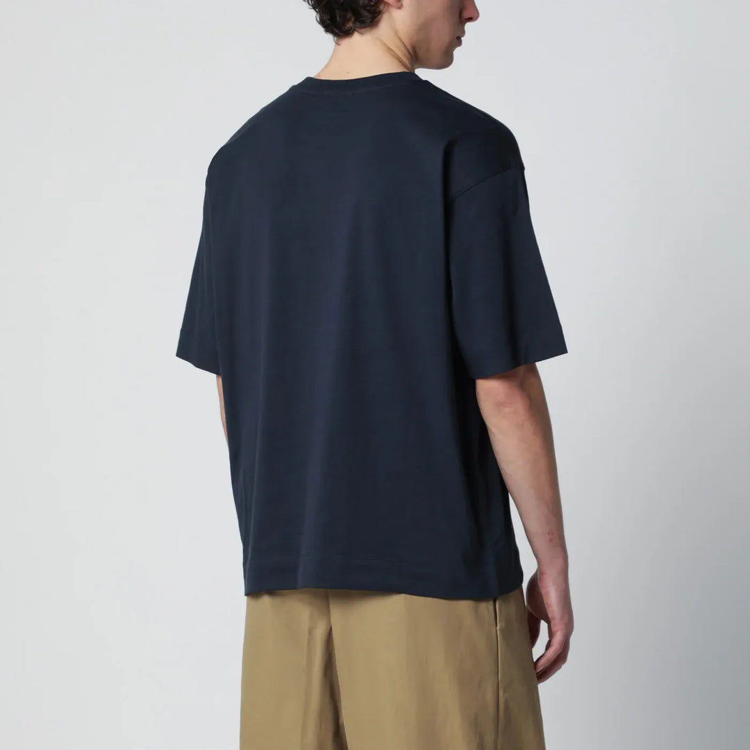 Dries Van Noten - Navy blue cotton T-shirt Brand Shirts &amp; Tops