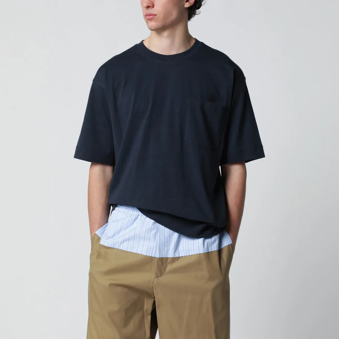 Dries Van Noten - Navy blue cotton T-shirt Brand Shirts &amp; Tops S