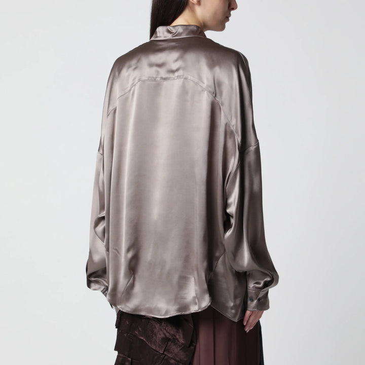 Dries Van Noten - Shirt Taupe Color in Silk Brand Shirts &amp; Tops