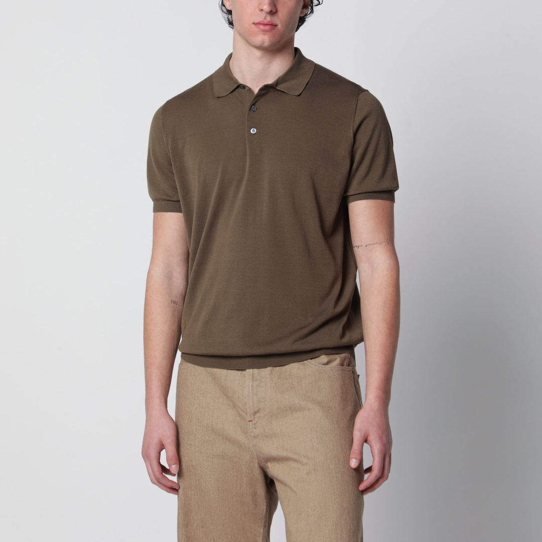 Shirts &amp; Tops Drumohr - Military green cotton polo shirt Brand