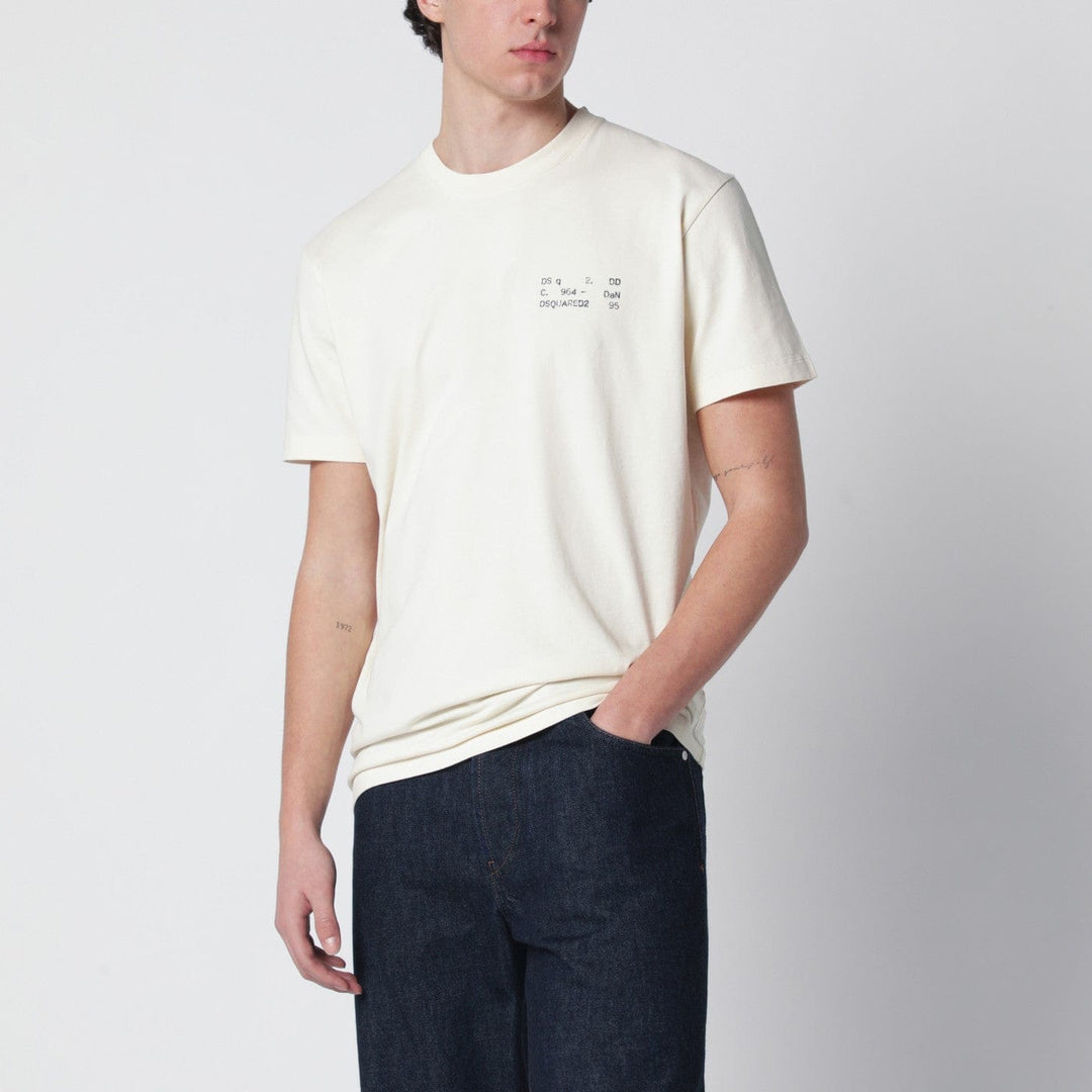 Shirts & Tops Dsquared2 - Ivory T-shirt with logo print Brand