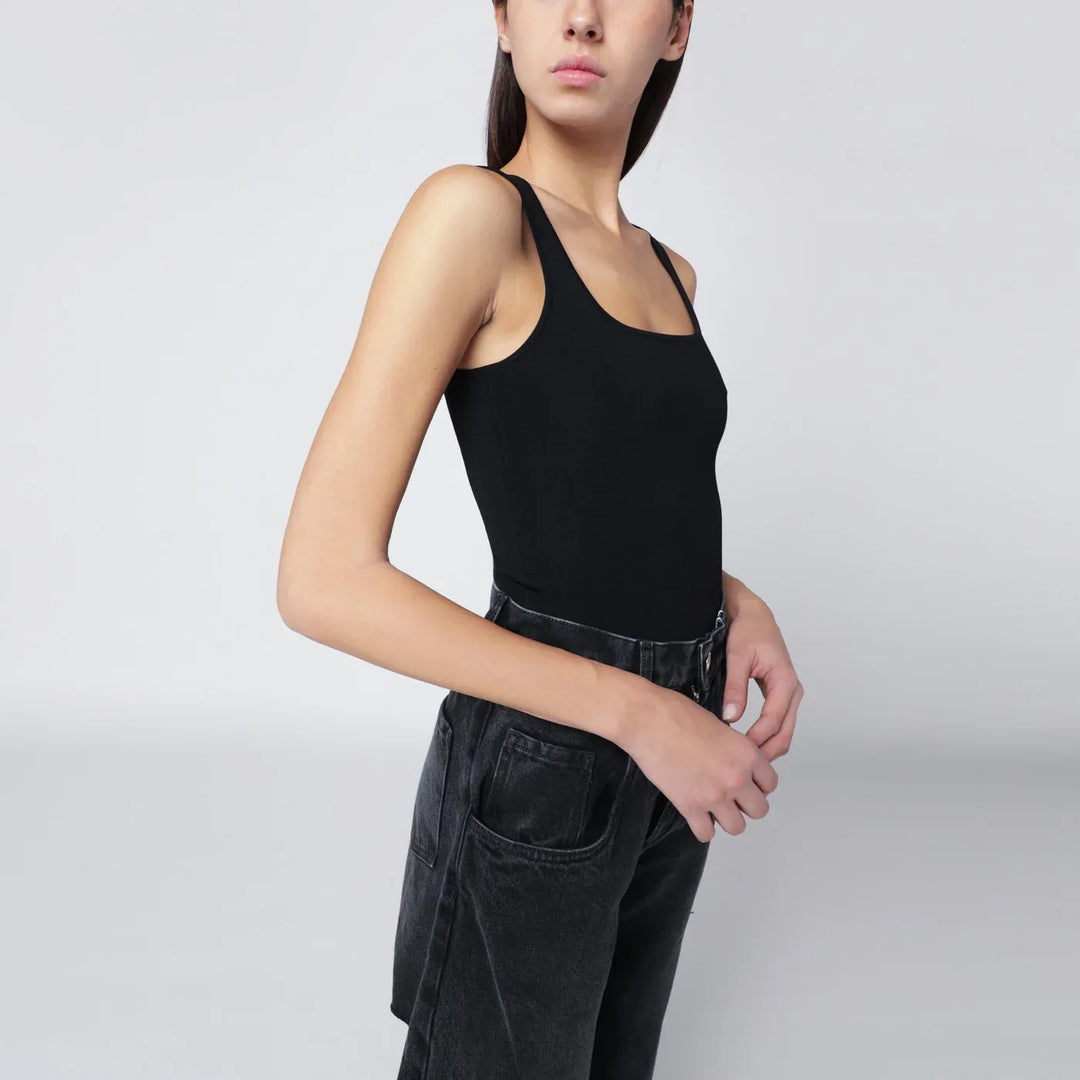 Entire Studios - Black viscose-blend top Brand Shirts &amp; Tops