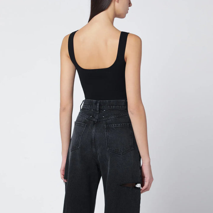 Entire Studios - Black viscose-blend top Brand Shirts &amp; Tops