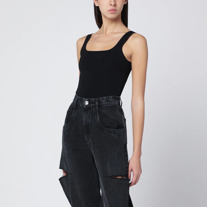 Entire Studios - Black viscose-blend top Brand Shirts &amp; Tops M/L