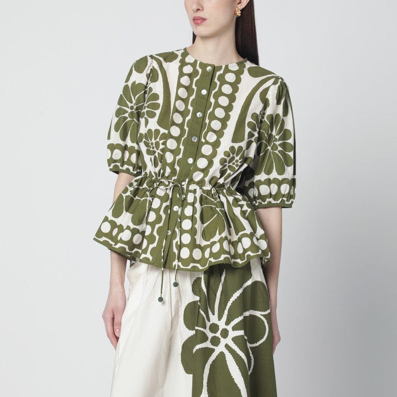Shirts & Tops FARM Rio - Palermo blouse with green print - M Brand