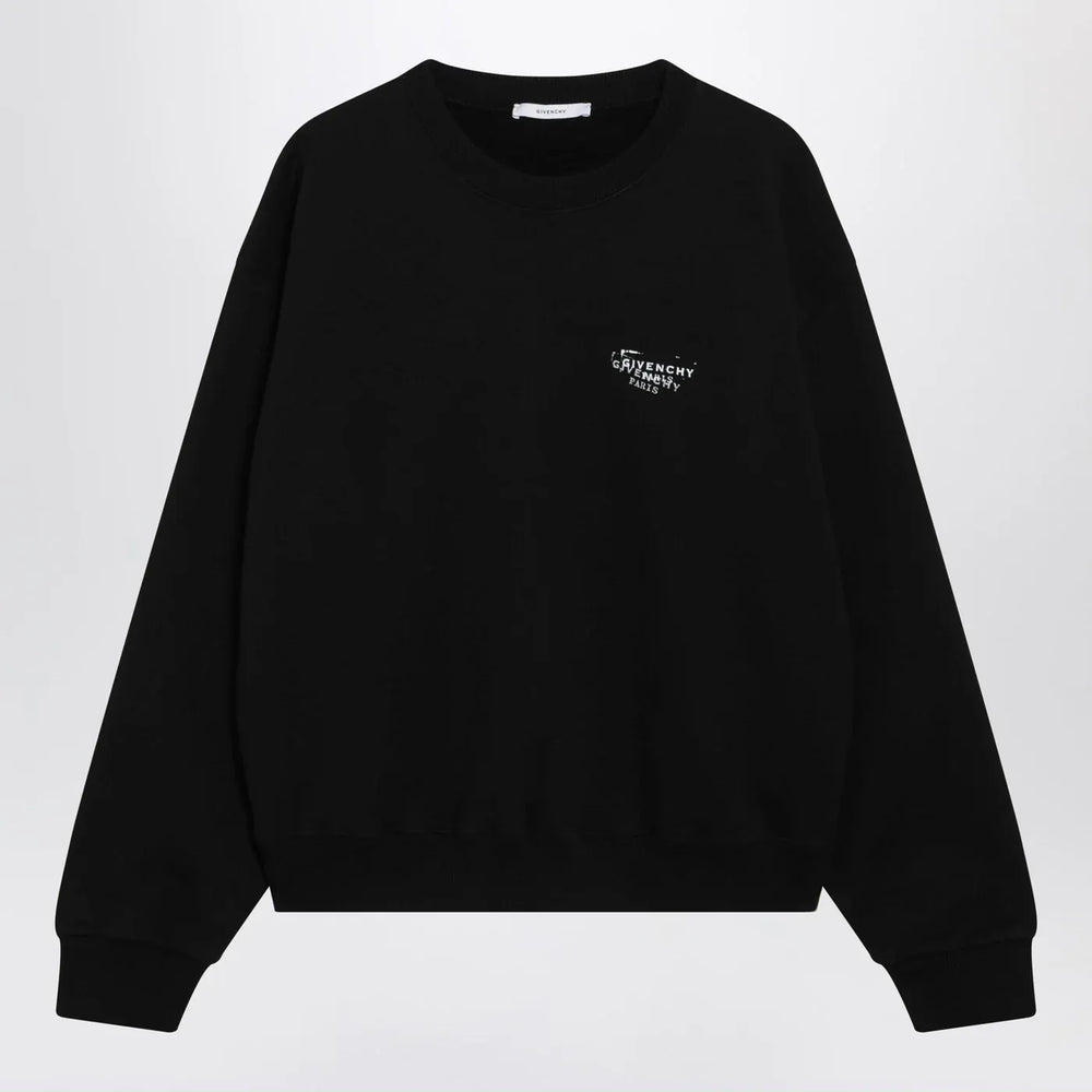 Givenchy - Black brushed cotton sweatshirt with logo Brand Shirts & Tops S