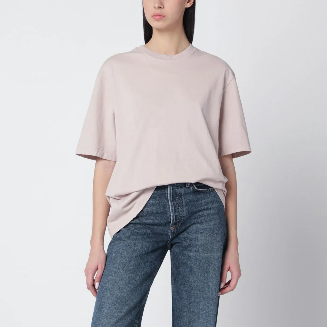 Golden Goose - Pink T-shirt with reversed logo lettering on the back Brand Shirts &amp; Tops S