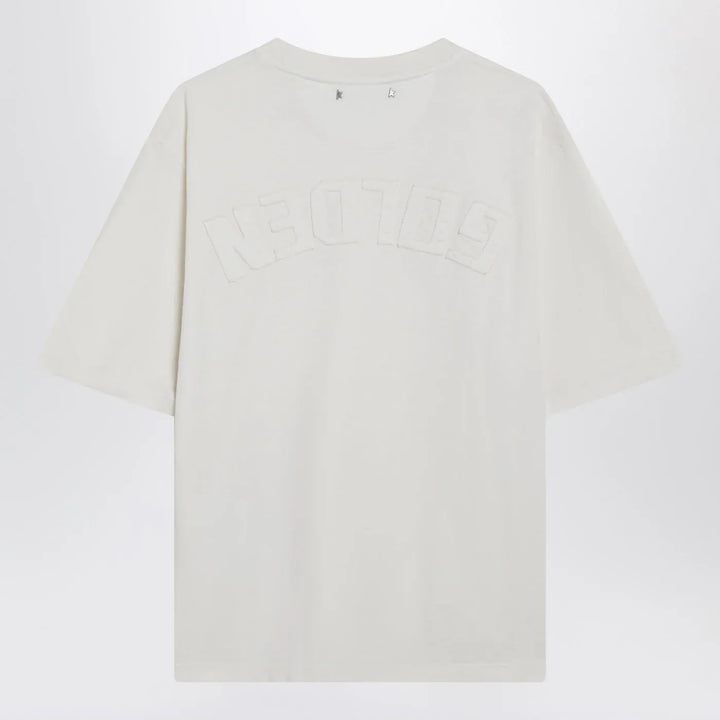 Golden Goose - White T-shirt with reverse lettering logo on the back Brand Shirts &amp; Tops