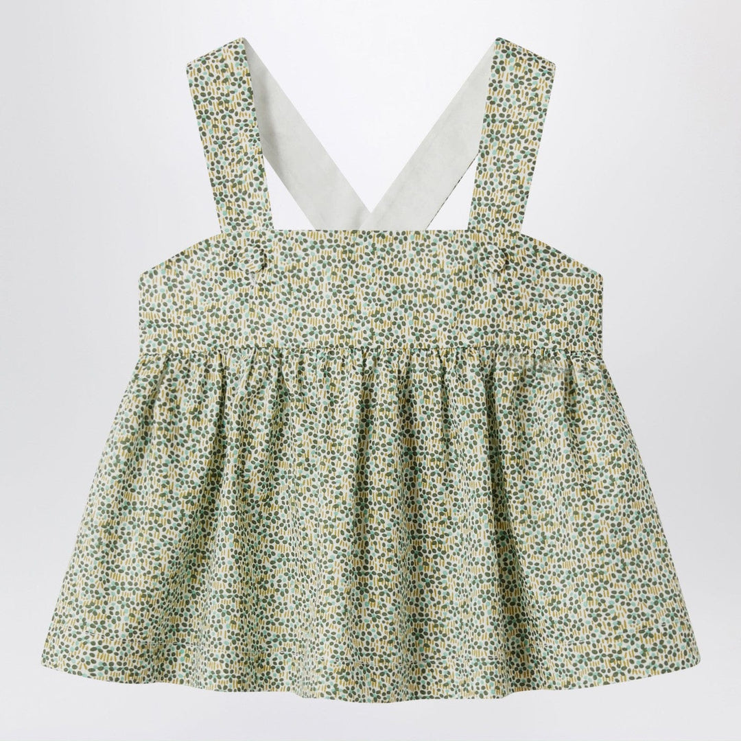 Shirts &amp; Tops 4A Il Gufo - Forest green top in Liberty fabric Brand