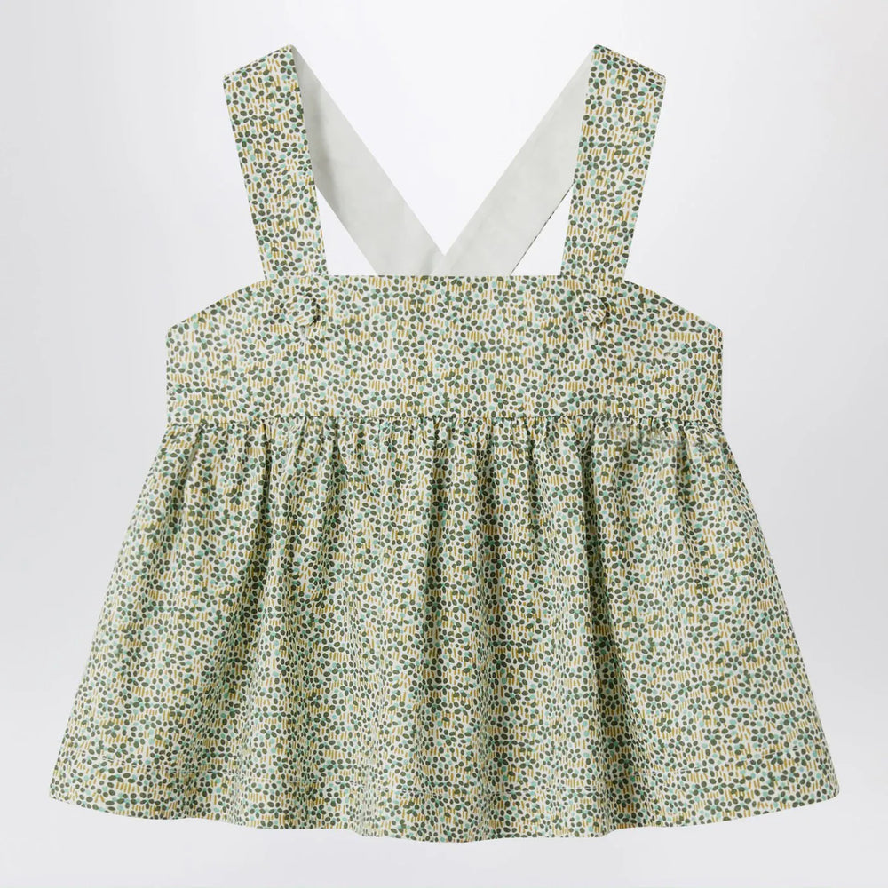 Il Gufo - Forest green top in Liberty fabric Brand Shirts & Tops 4A