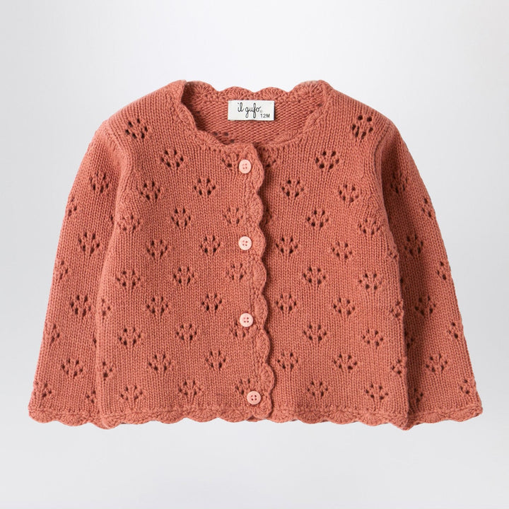 Shirts &amp; Tops 12 Il Gufo - Pink cardigan with openwork pattern Brand