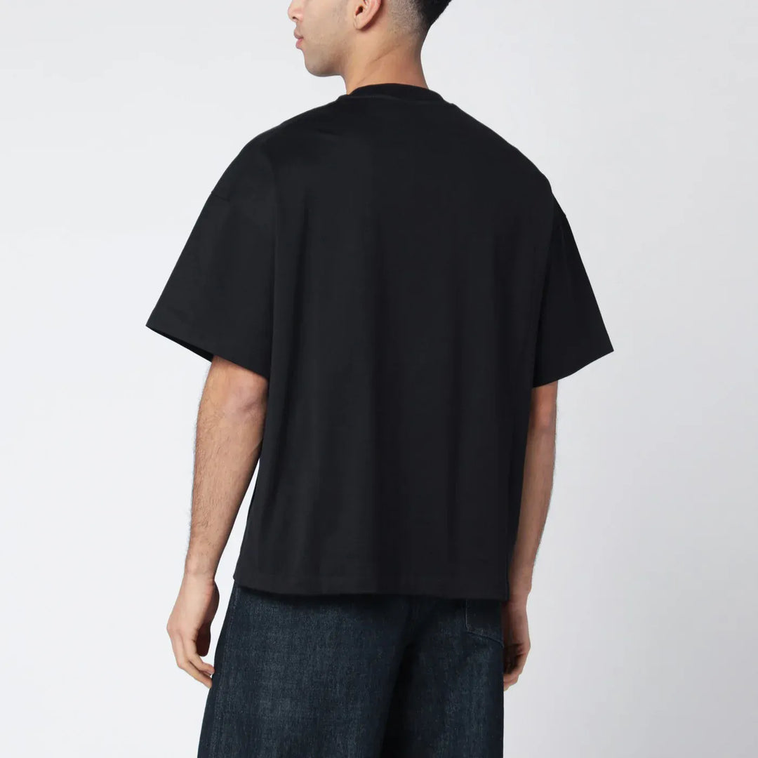 Jil Sander - Black boxy T-shirt with logo Brand Shirts &amp; Tops