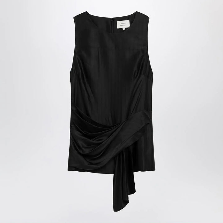 LouLou De Saison - Black draped Fonda top Brand Shirts &amp; Tops S