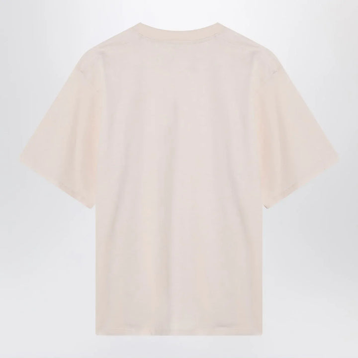 LouLou De Saison - Cream cotton crew neck T-shirt Brand Shirts &amp; Tops