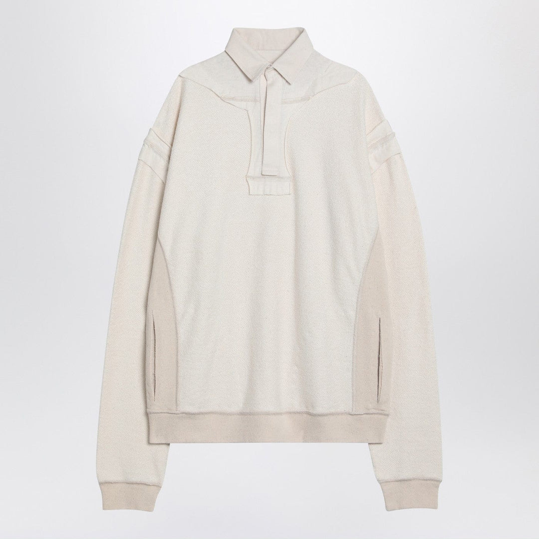 Shirts & Tops Maison Margiela - Distressed-effect ecru sweatshirt Brand