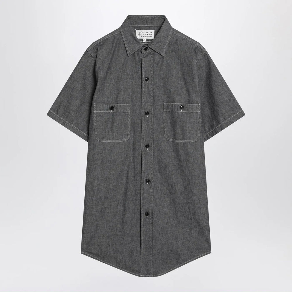 Maison Margiela - Gray cotton shirt Brand Shirts & Tops 39