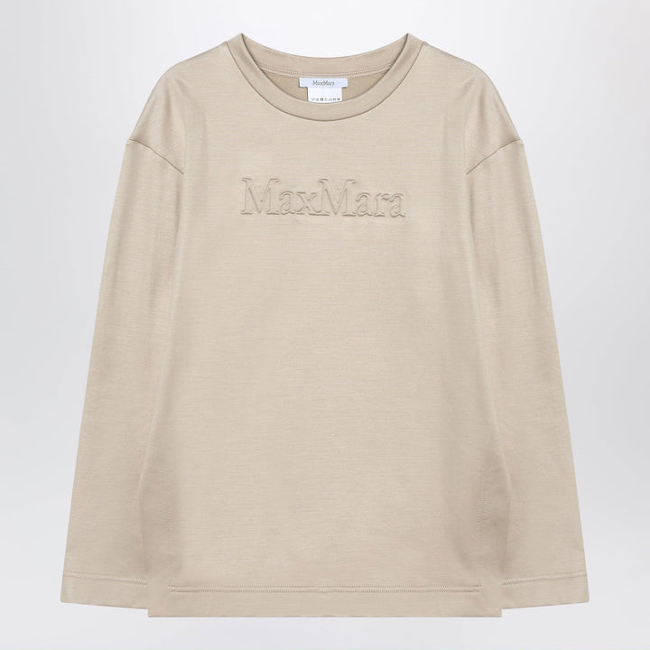 Shirts &amp; Tops Max Mara - Beige sweatshirt in silk blend Brand
